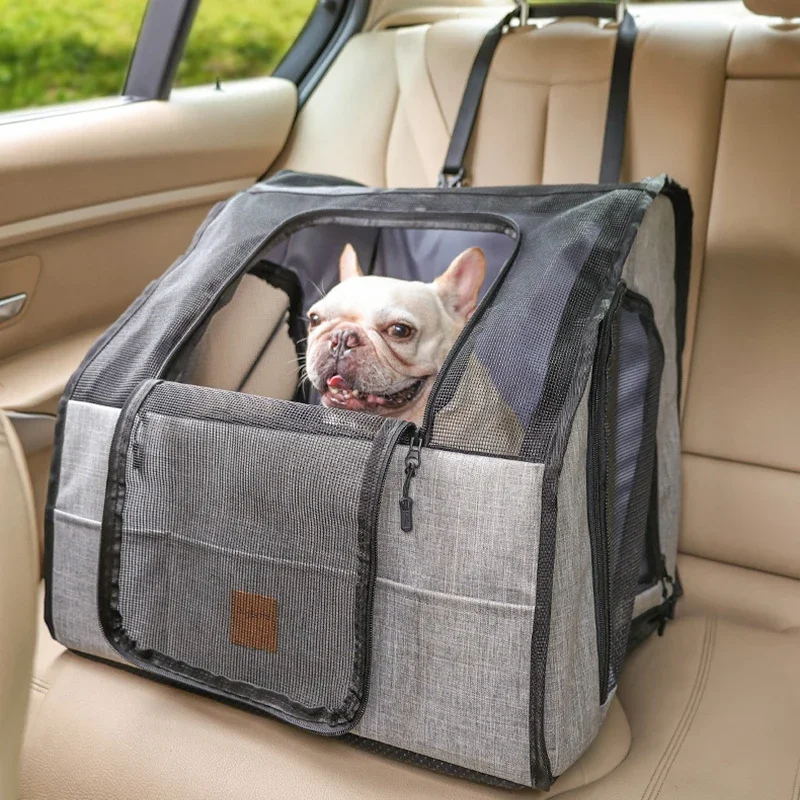 

Dog Car Seat Cover Folding Hammock Pet Carriers Bag Basket Carrying for Cats Dogs Waterproof Dog Travel Cage Dog Accessories