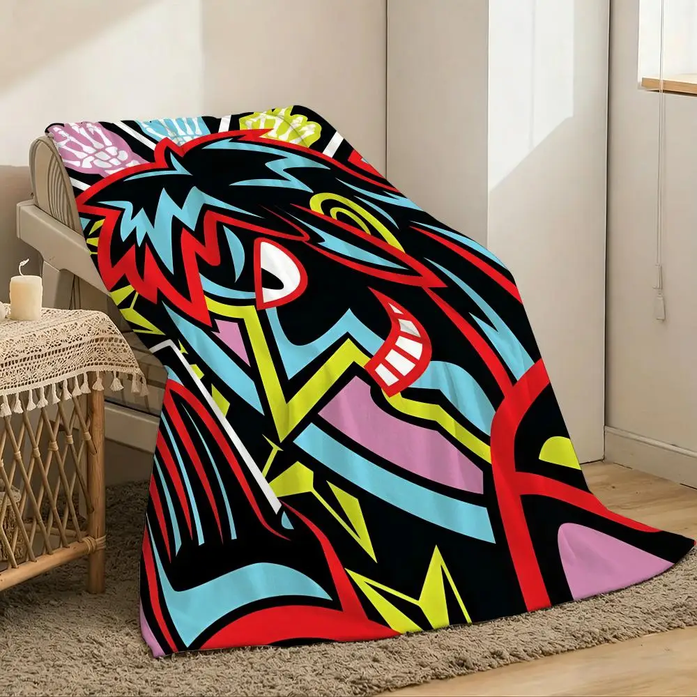 K-kaijis Throw Lightweight 240g Flannel Blanket Soft Skin-friendly for Summer Cooling