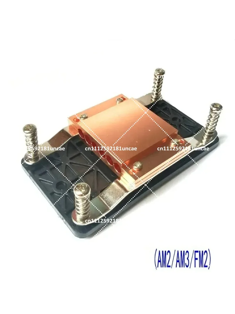 Copper Heat Pipe Clamp Plate, 6-Hole Block for 6mm Diameter Heat Pipes