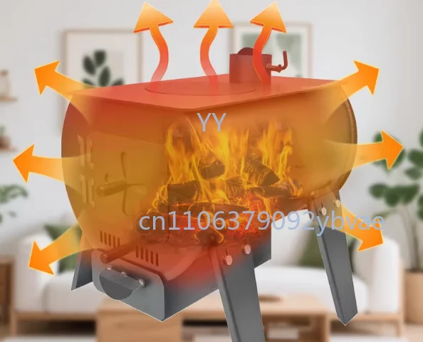 Small [regular model] 30 wide * 50 free grate, fire hook, elbow, winter smokeless firewood heating stove