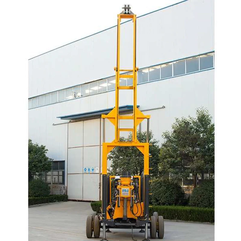 Hydraulic Rotary Soil Testing Blasting Borehole Water Well Drill Rig Core Geotechnical Diesel Engine Drilling Rig Machine