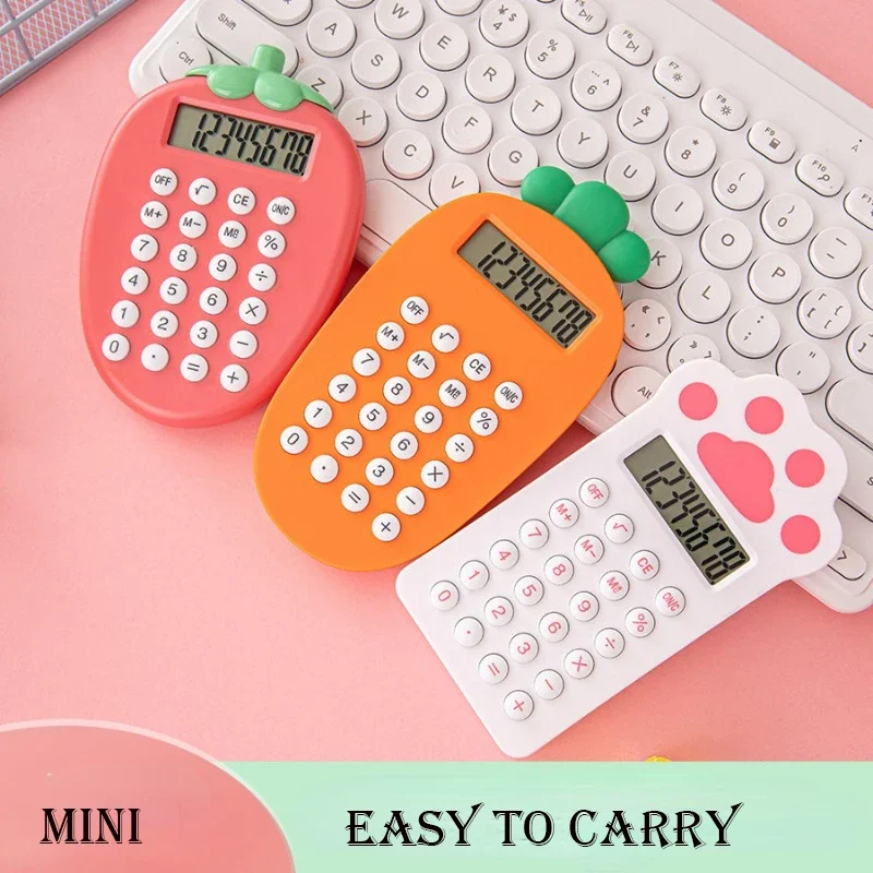 Claws radish strawberry Calculator Mini Version Learning Auxiliary Portable Calculator Back To School Supplies Students/Finance