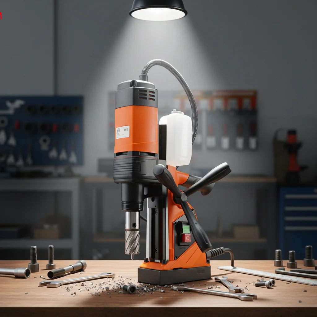 DX-35 Magnetkernbohrmaschine 1100W Elektrische Ringbohrmaschine Tischbohrmaschine für Stahlbaukonstruktionen