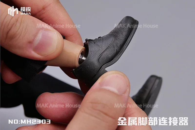 In Stock MH2303 1/6 Scale Metal Connector Foot Connector Body Accessory For 12'' Male / Female Soldier Action Figure Dolls