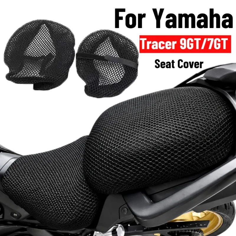 For Yamaha Tracer 9GT 7GT 9 GT Motorcycle Rear Cushion Seat Cover Breathable Comfortable 3D Mesh Guard Insulation Protector