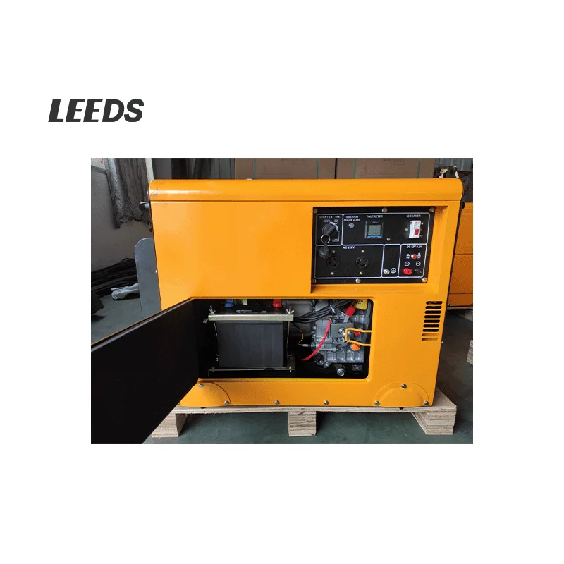 7.5KW/8KW مجموعة مولدات الديزل الصامتة مع بداية كهربائية للاستخدام المنزلي 220 فولت/380 فولت الجهد المقنن 60 هرتز ثلاث مراحل #2