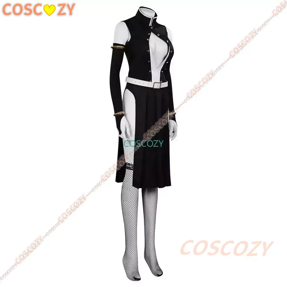 Vrouw Versie Uzui Tengen Cosplay Kostuum Team Uniform Feest Carnaval Zwarte Jurk Anime Sticker Kleding Pruik Cosplay Kostuum