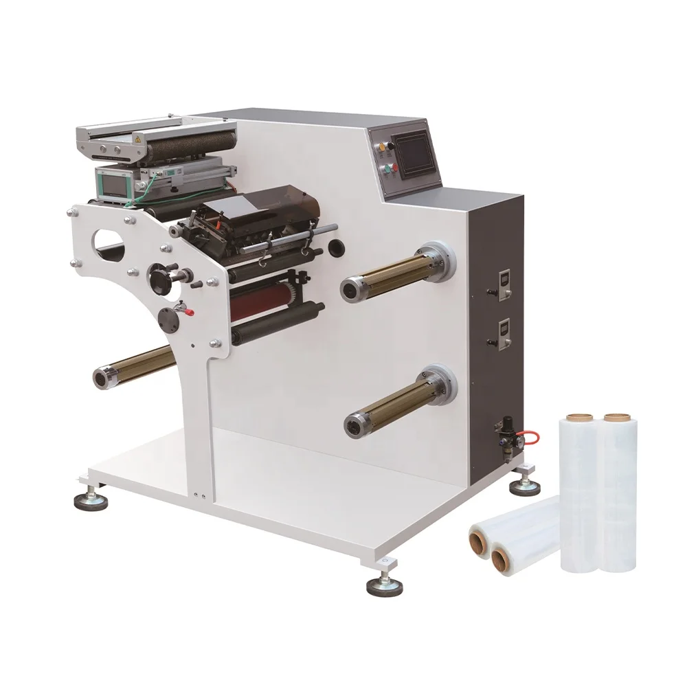 

320mm Laminated Web Roll Blank Stock Labels Narrow Width Compact Slitting Rewinding Machine, Rewinder
