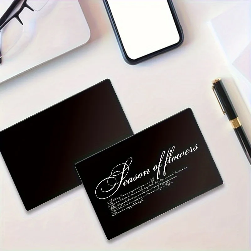 Cartões de Visita Personalizados em PVC Flexível, Dobráveis, Impermeáveis, com Textura Holográfica e Impressão de Código QR