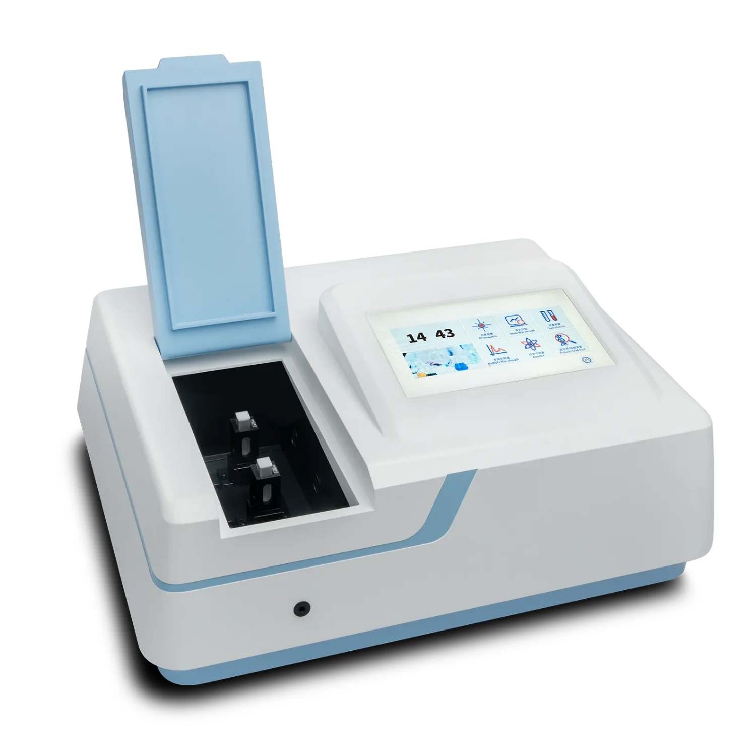 WEIAI Uv Spectrometer Lab Biochemistry Medical Food Water Testing Hamamatsu Xenon Lamp Double Beam Uv Vis Spectrophotometer