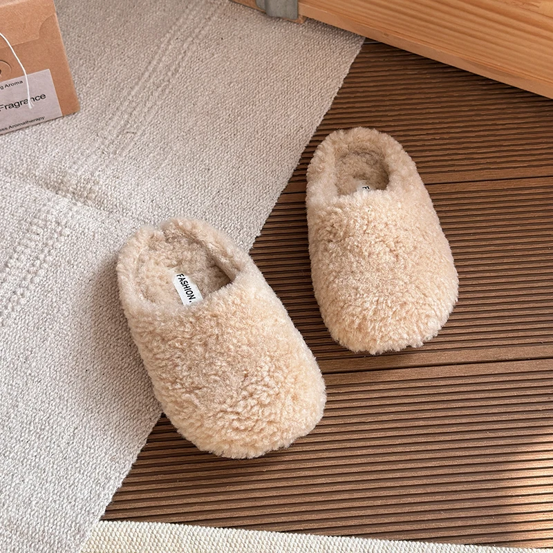 2025 منصة الموضة أفخم الشقق الأطفال الشتاء لينة وحيد في الهواء الطلق عدم الانزلاق وحيد أحذية قطنية ناعمة حذاء كاجوال مريح #2