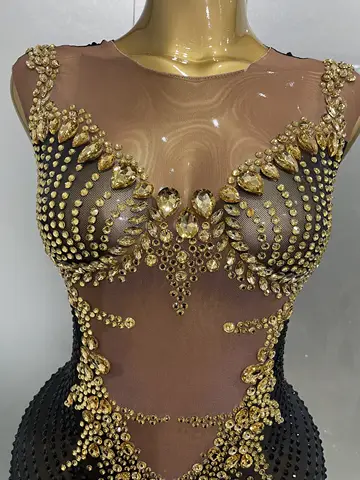 12 best sales denim- och diamantklänning - №11