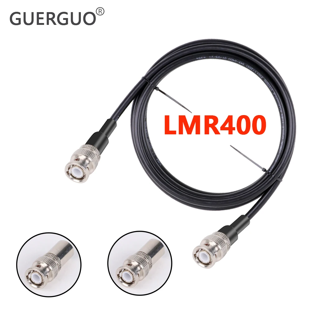 BNC Male to BNC/TNC/PL259UHF Male Connector RF Coaxial LMR400 Cable Cord 50 Ohm 50-7 Extension Jumper Pigtail Adapter