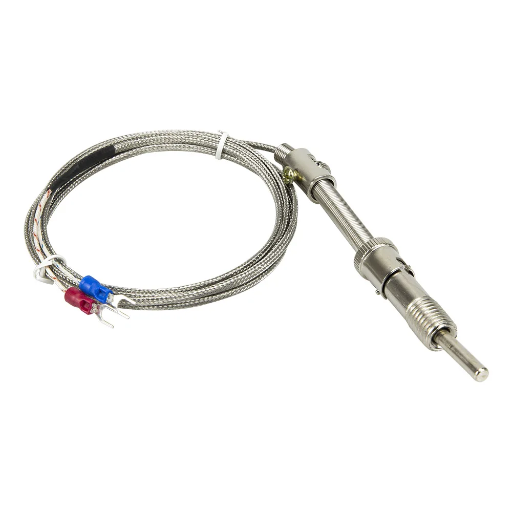 FTARS01 K E type 2m metal braided cable M12 pressure spring 32mm sleeve length thermocouple temperature sensor WRNT WRET