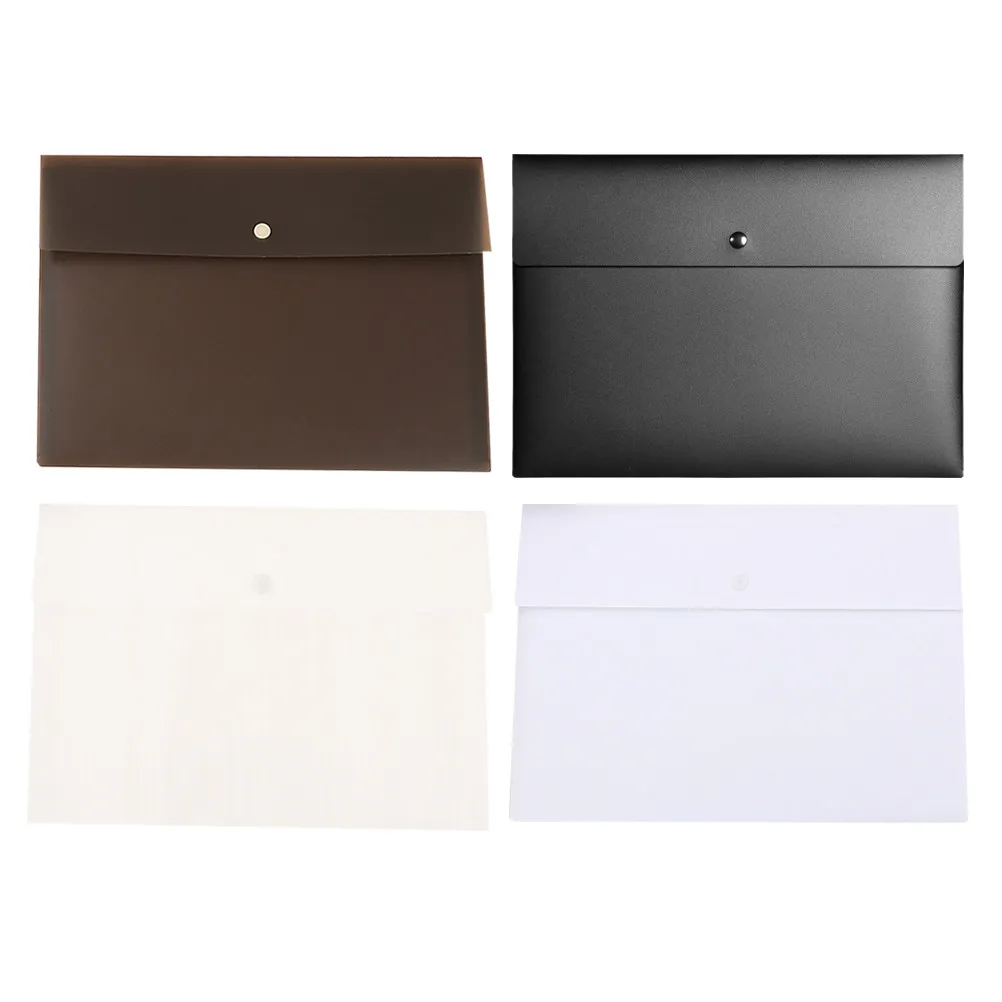 

4 шт. деловых папок для документов из полупрозрачного полипропилена, органайзеры для офиса, школы, путешествий, держатели для файлов