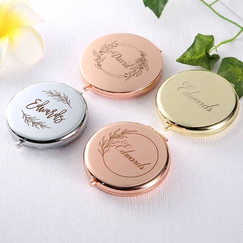 

Personalized Engraved Compact Mirror Favor,Custom Pocket Mirror with Name, Gift for Her,Bridesmaid Gifts,Wedding Party Gifts