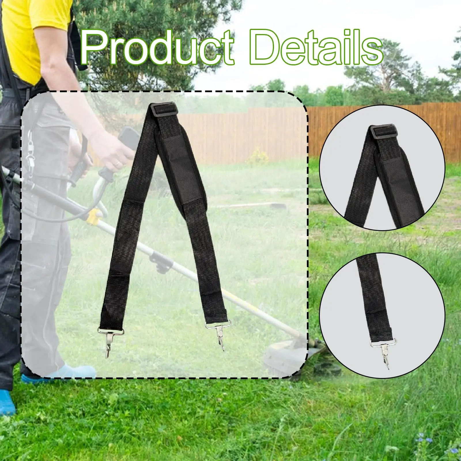 

Garden Trimmer Shoulder Strap,Handbag Strap, Single Shoulder Belt, Wide Shoulder Strap, for Grass Edger