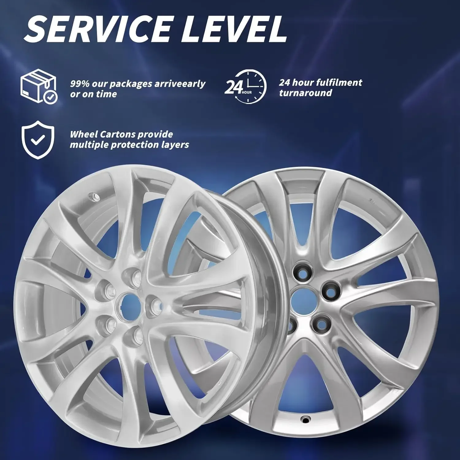 19 "x 7.5" جديد 19 بوصة 19 "حافة عجلة الألومنيوم يناسب 2014 2015 2016 2017 مازدا 6 الفضة تصميم استبدال حافة