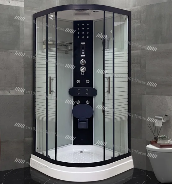 Modern Luxury 2-Person Hydro Massage Complete Steam Shower Cabin 5mm Glass Sliding Door with Frame for Hotels