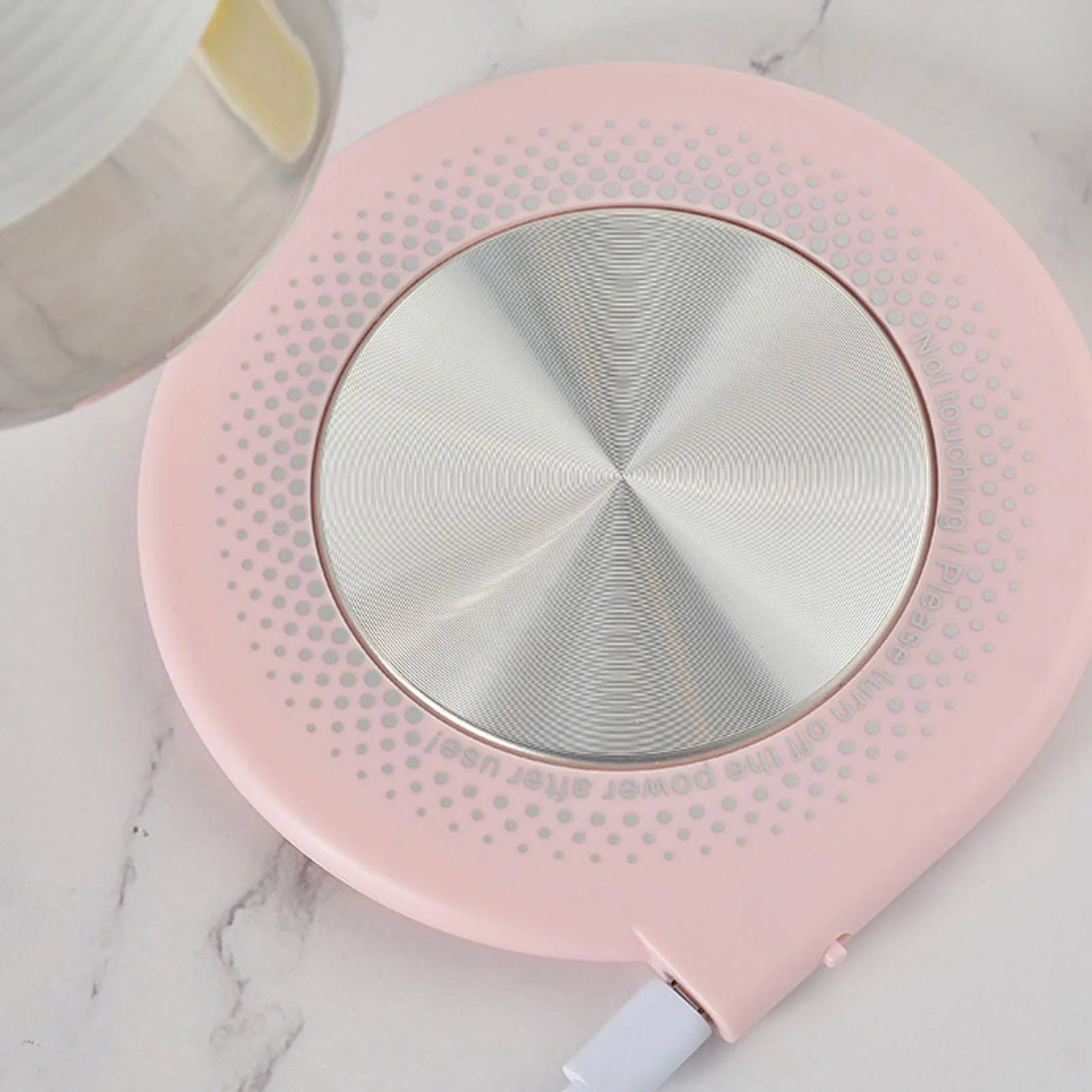 전기 컵 워머 USB 자동 전원 끄기 55 ° 커피 음료 우유 차를 가열하기 위한 C 8cm 전기 머그컵 가열 패드