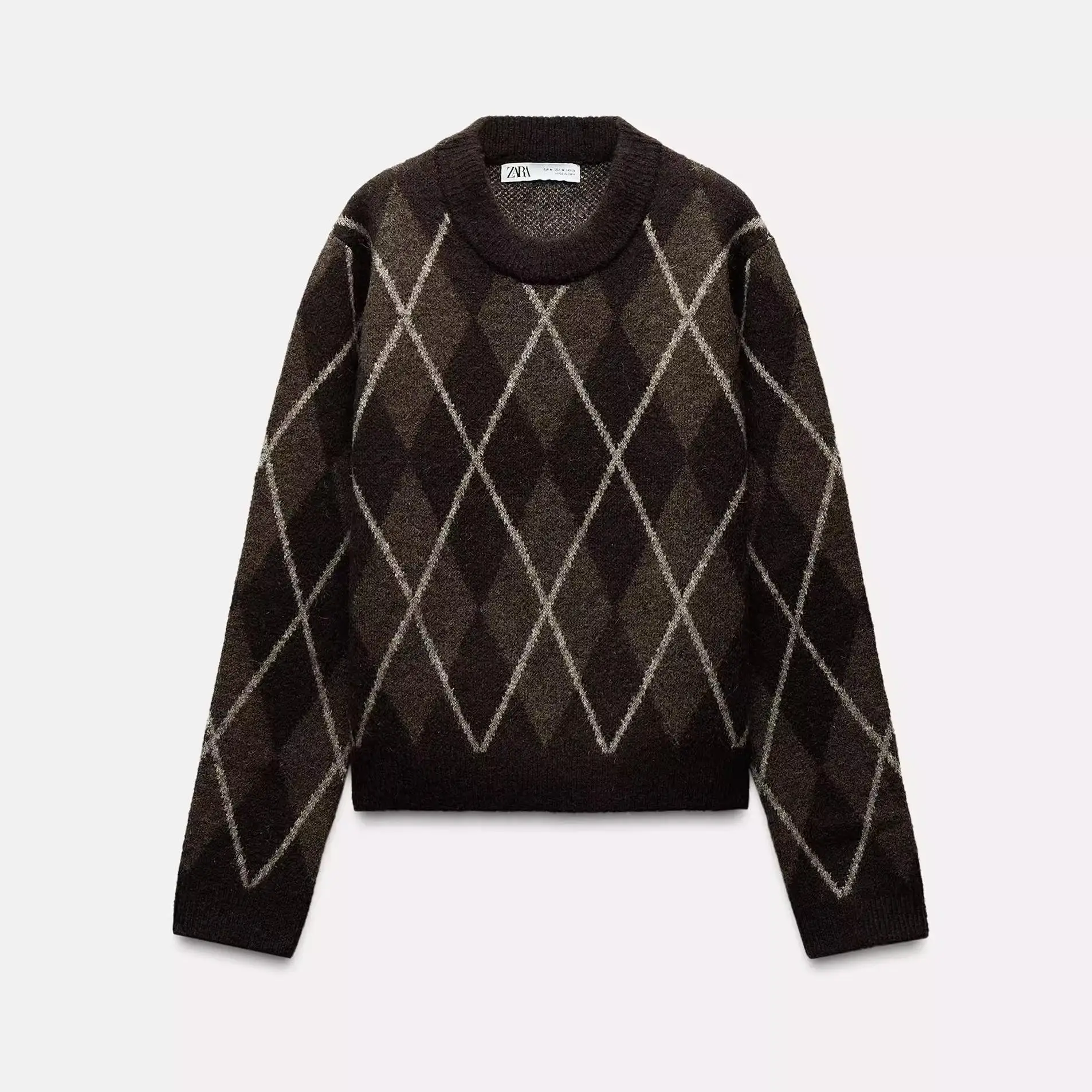 

Faionable Loose Knitted Sweater 2024 Autumn Winter New Arrival Women's Sweet Sle Tassel Trimmed Long Sve round Ne Pu...