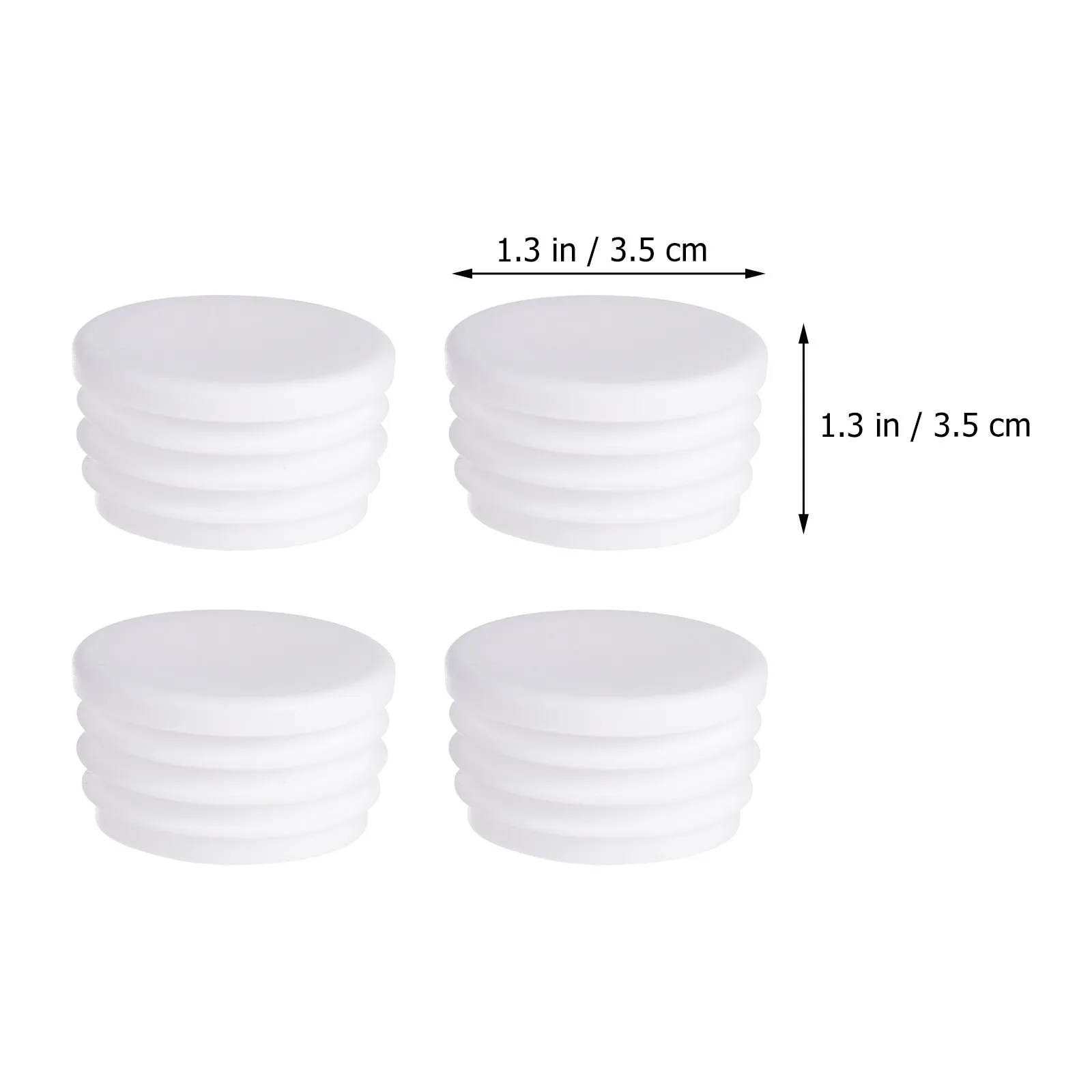 

50Pcs Round Plastic Furniture Leg Plug Cover Caps Chair Glide Insert Tube Bung Tubing End Plug Furniture Leg Insert