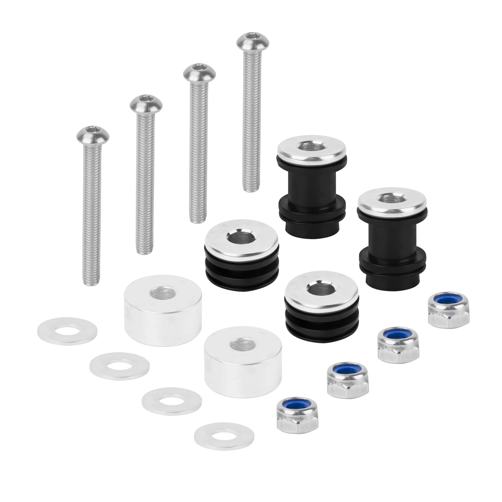 Motorcycle Backrest Docking Hardware Kit Detachable Sissy Bar Rack Mounting Screw For Harley Softail Fat Boy Breakout 1984-2017