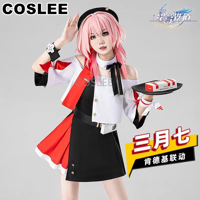 

COSLEE Honkai: Star Rail March 7th Cosplay Costume Game Suit Lovely Girls Daily Dress Uniform Halloween Outfit Women XS-3XL New