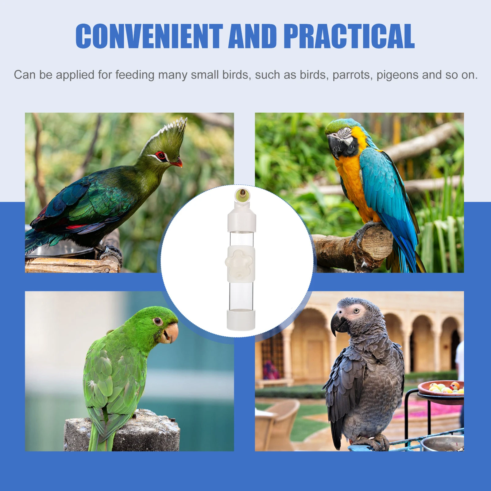 

PVC Bird Water Dispenser Yellow Cage Feeder Easy Clean Durable Pet Supplies Plastic Holder Parrot Accessories Long Lasting Safe
