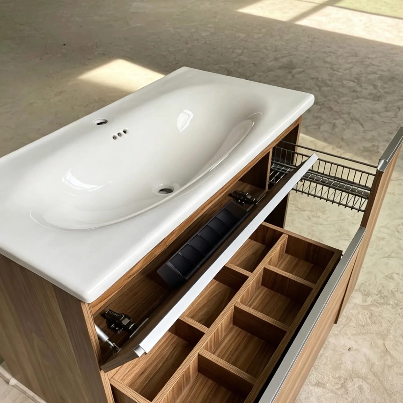 YFY egg-shaped thin-edged ceramic integrated basin, bathroom high nano smart  glaze Chaozhou porcelain smooth single basin