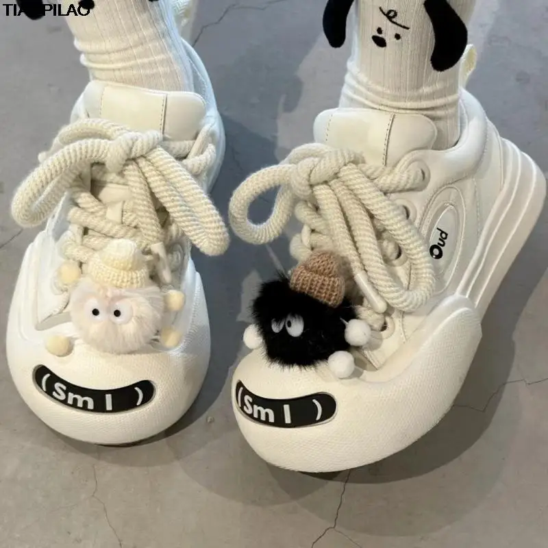 

High Quality Platform,big Head Women's Canvas Shoes Cute Stuffed Toy Ladies Snakes Spring And Autumn Casual Female Shoes