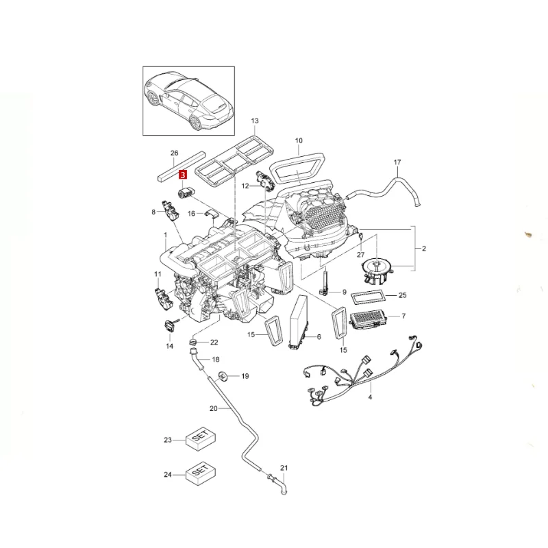 Po rs ch e Panamera New Energy Expansion Valve Improved Version Expansion Valve 97057362100 97057347700