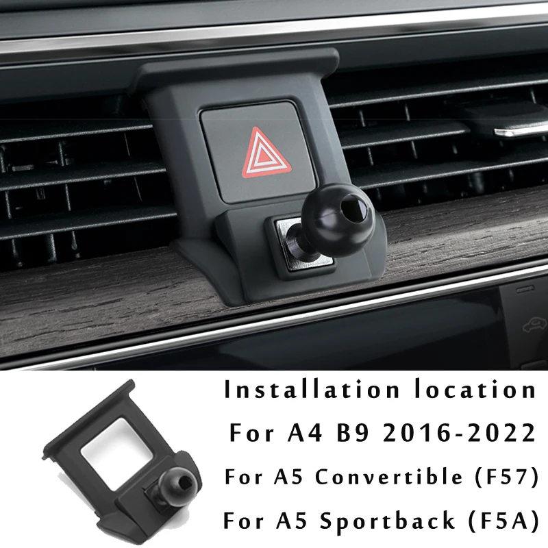 Adjustable Car Phone Mount Holder For Audi A4 B8 B9 A5 Convertible Sportback 8F 8TA 8T F5 Car Interior Accessories