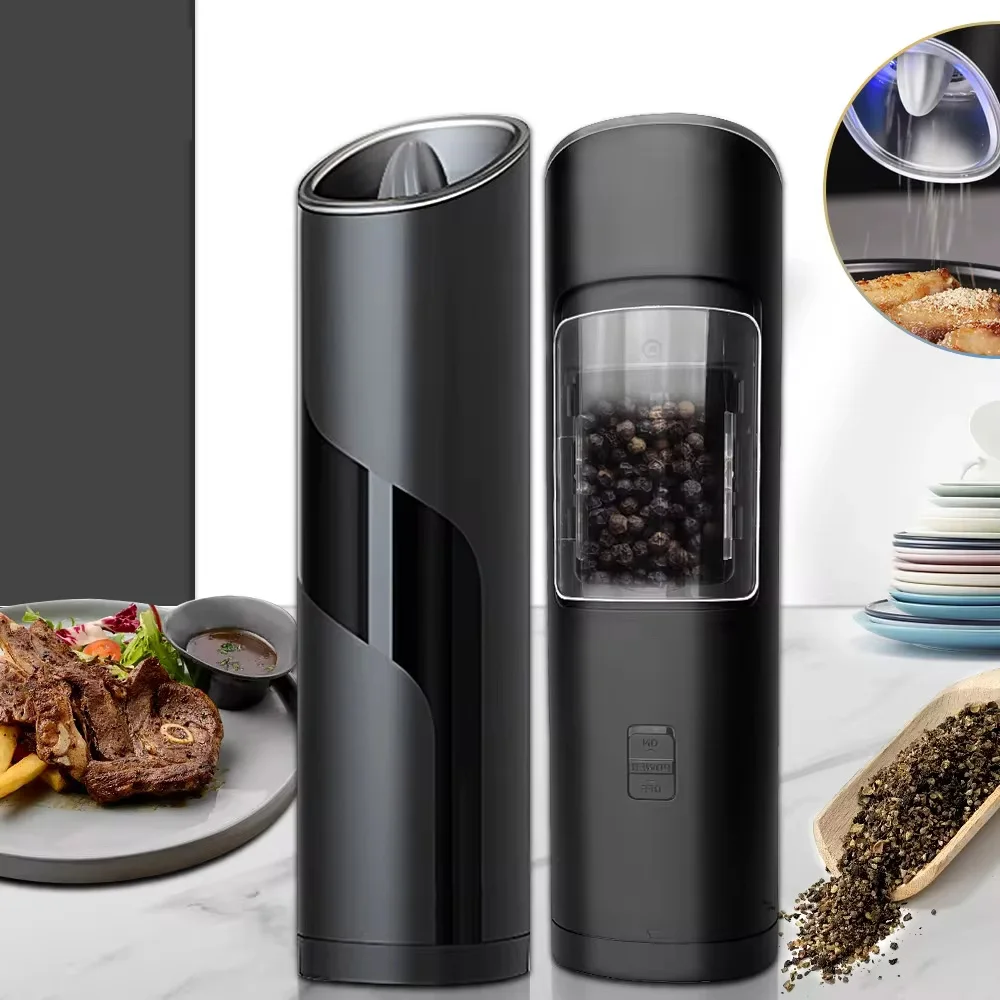 Electric Salt Pepper Mills Spice Grinders Gravity Automatic Pepper and Salt Grinder Set Adjustable Coarseness moedor de pimenta