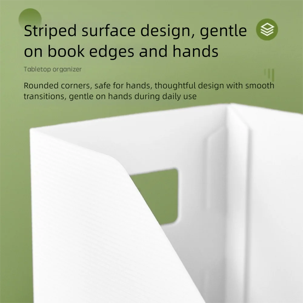 Creative Vertical Desktop File Folder Foldable Large Capacity File Storage Rack Magazine Book Holder for Student Supplies