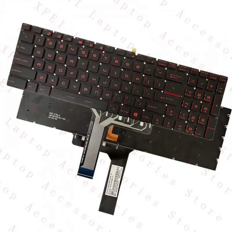 F US Backlight Keyboard Red for MSI GS60 GT72 GT73VR GS63VRGL62 GE62 GT62 WS60