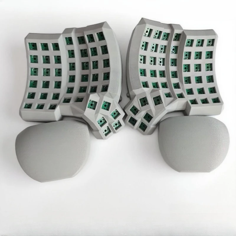 Dactyl Manuform Split-Tastatur-Kit 4x6 Custom Hot Swap Wired Single-Mode Split Mechanical Keyboard Vial Type C Keyboard Kit Game