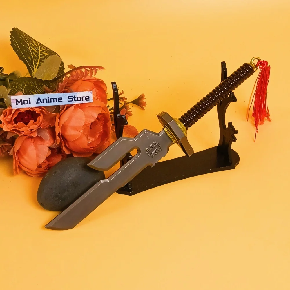 7.8인치 후시구로 토지 카타나 강철 검 애니메이션 주술회전 금속 검 닌자 칼 실제 크기 일본 카타나 무딘 장난감 선물