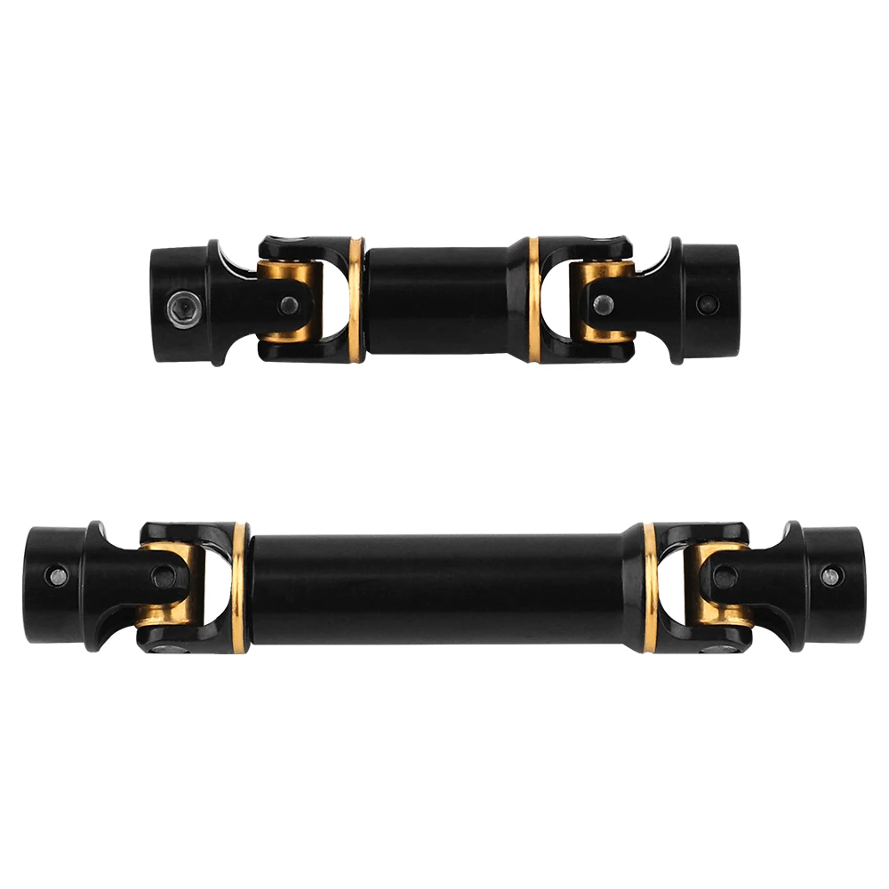 2pcs TRX4-M Brass Black Coating Metal Center Drive Shaft for 1/18 RC Crawler TRX4M Defender New Upgrade Parts