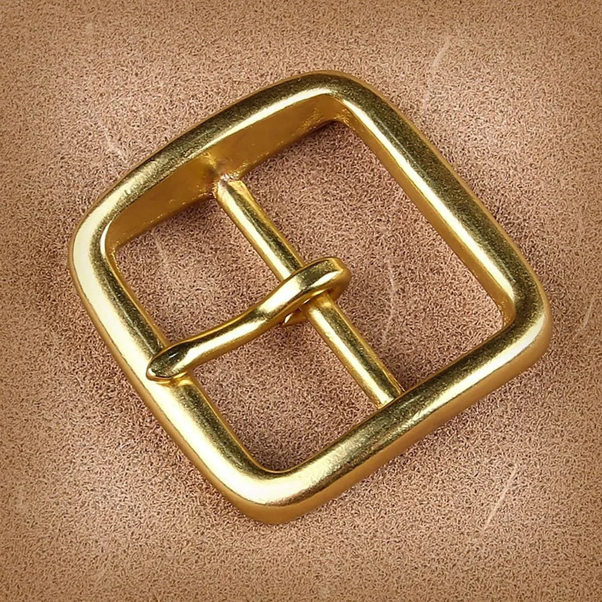 New Design Pin Buckle Brass Belt Buckle Vintage Male Waistband Buckle for Trousers Retro Men's Belt Accessory 40mm Width