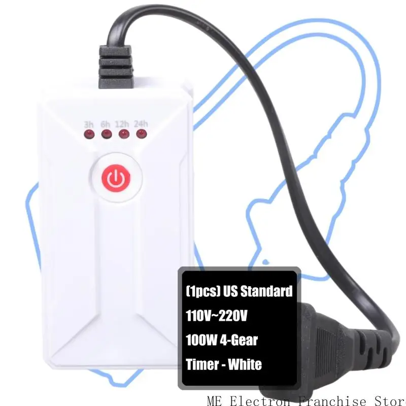 T5EA 4 Stage Timer Outlet 110V 220V لزينة عيد الميلاد دورة الموقت الخفيفة