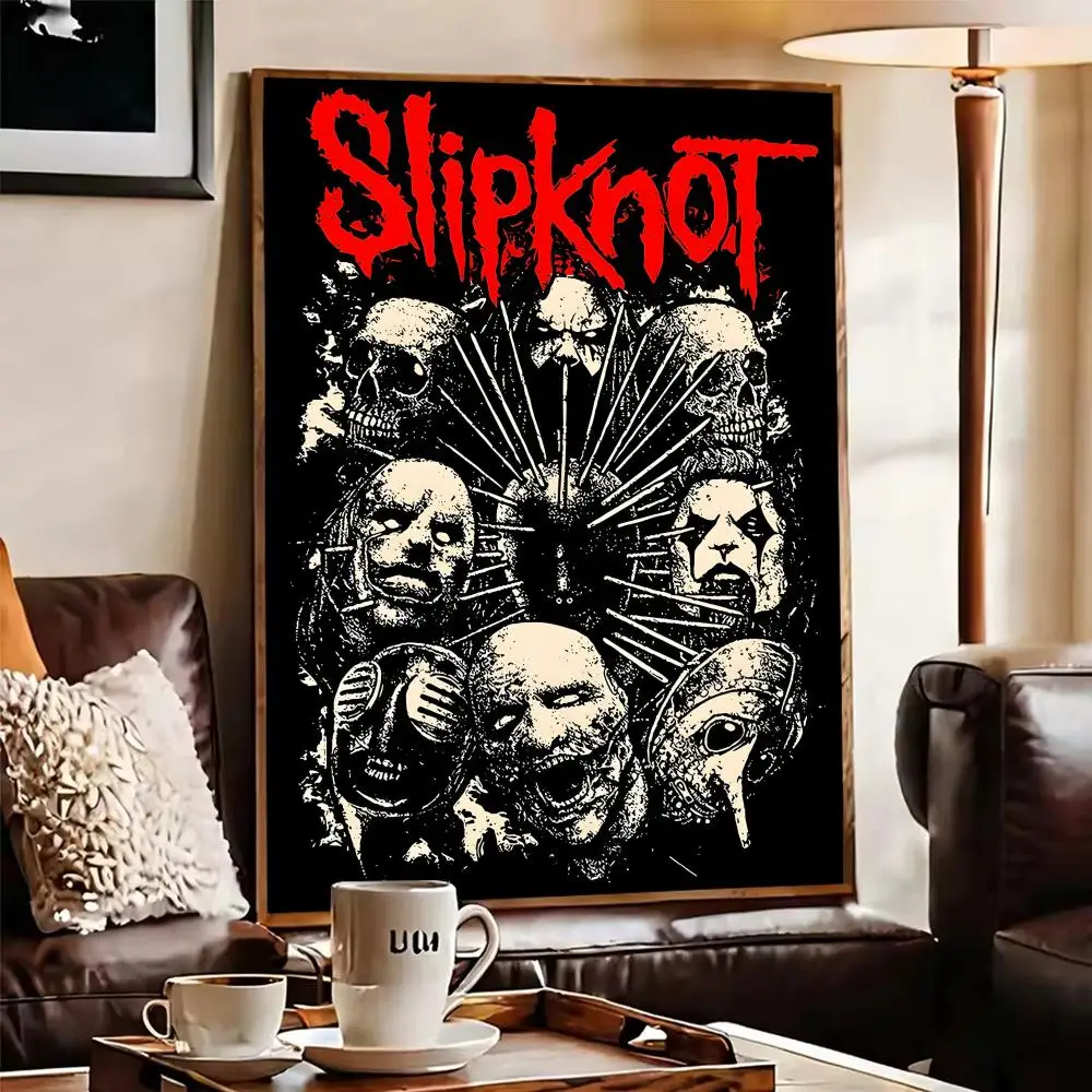 ملصق Rock Band S-slipknot العصري الجمالي جدار الفن ملصق جيد مطبوع على ورق PP لتزيين حانات غرفة المعيشة