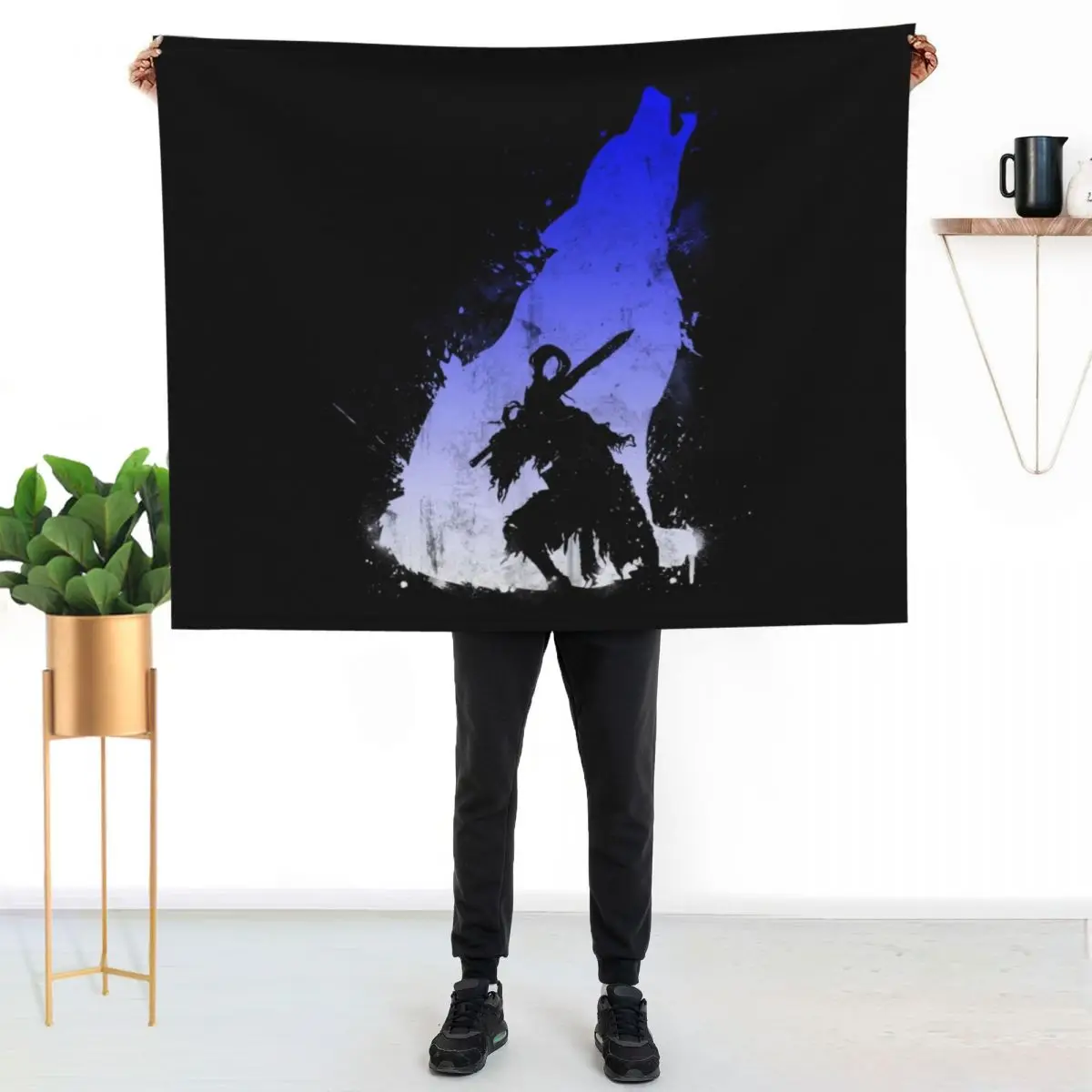 The Walker of Abyss (Version Blue/White) Throw Blanket for winter Blankets For Baby Fashion Sofas Beach bed plaid Cute Blankets