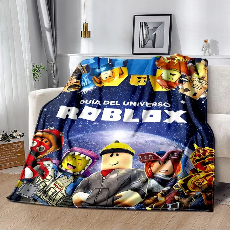 2025 New Style R-Robloxs Cartoon Game Soft Blankets,Keep Warm Throw Blanket Comfortable Blanket for Beds Sofa Home Bedroom