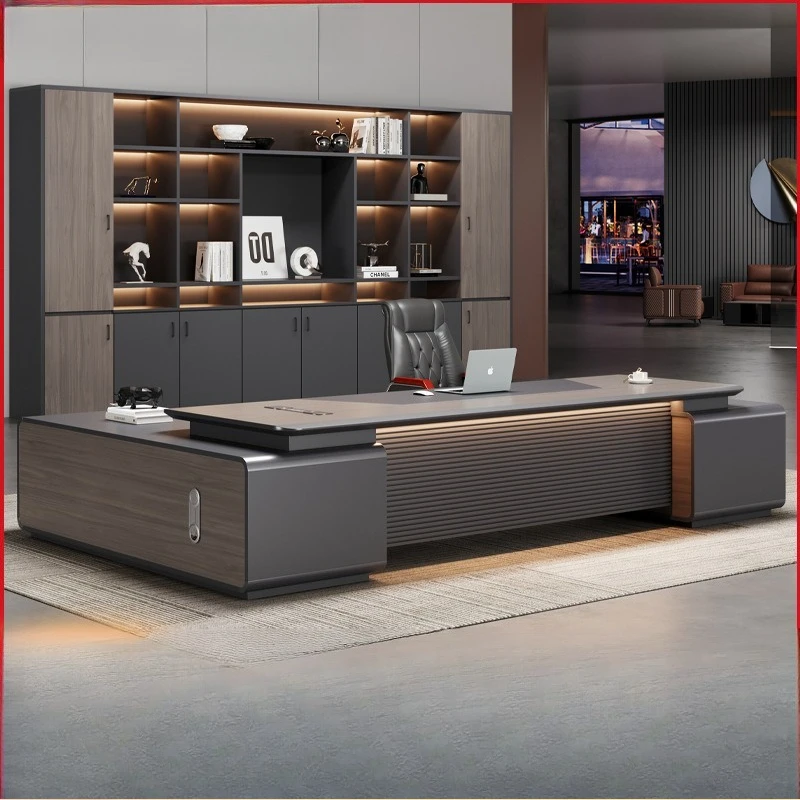 Boss office desk and chair combination simple modern light luxury senior sense president manager supervisor furniture