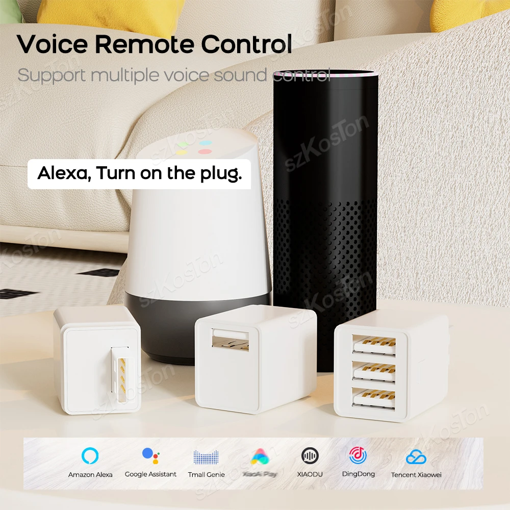 Tuya Smart WiFi/Zigbee 1-3 Gang USB Adaptor 5V Mini USB Power Adaptor Charge Plug Timing Voice for Alexa Google Home