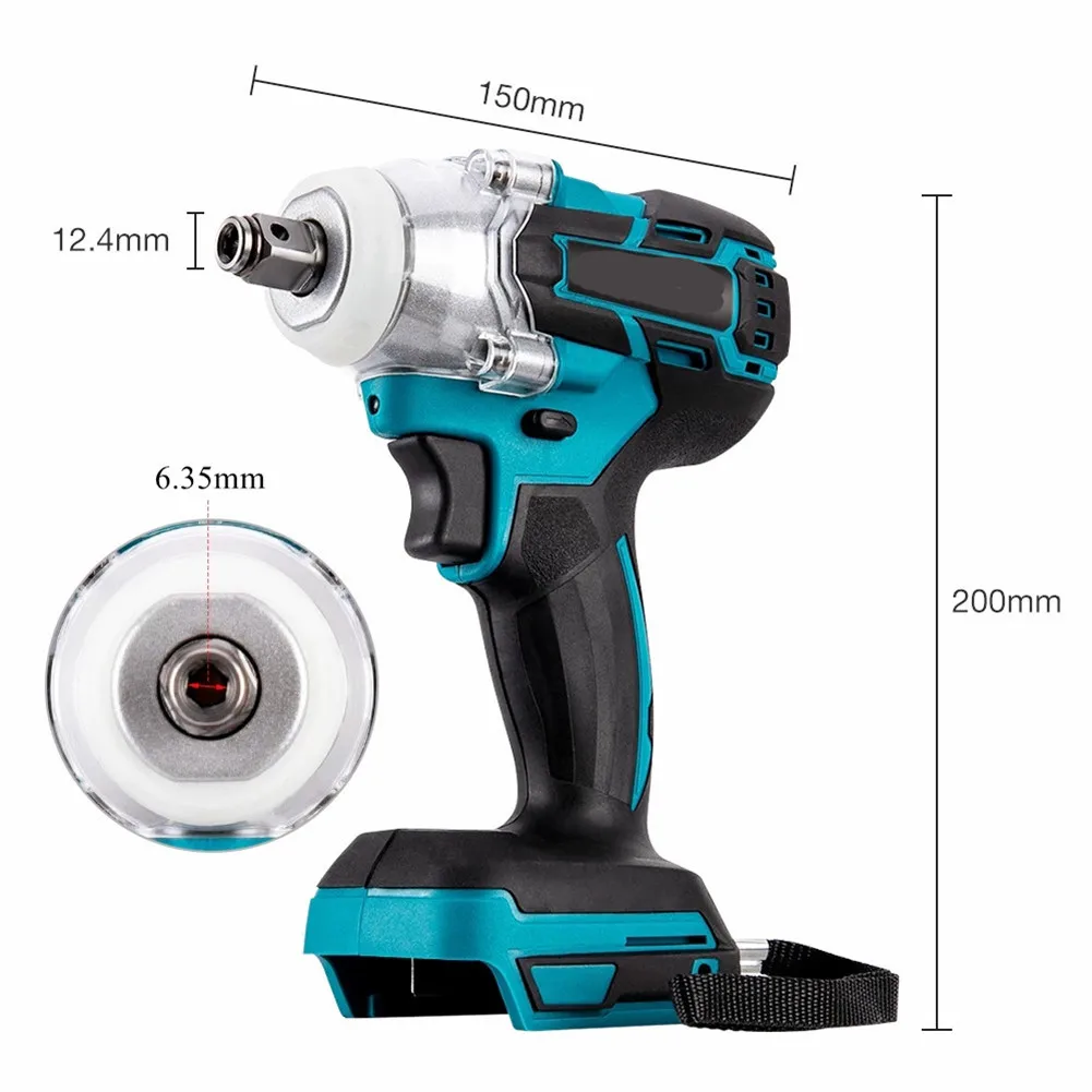 18V Cordless Electric Screwdriver Speed Brushless Impact Wrench Rechargable Drill Driver LED Light For Makita Battery