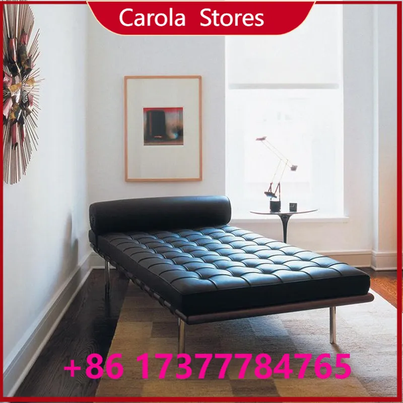 Dual Purpose Leather Sofa Bed, Foldable Recliner Sofa for Small Apartment & Office Lunch Break Multi-functional Sleeping Couch