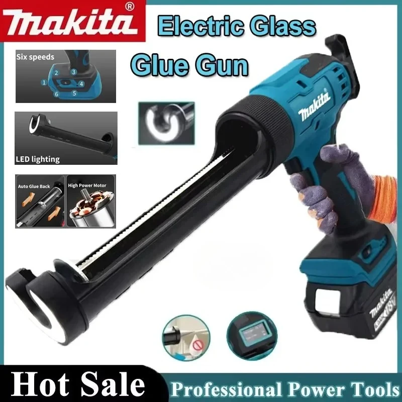 

Makita Cordless Power Tool Silicone Electric Glass Caulking Gun LED Gun Multifunctional DIY Repair Tool