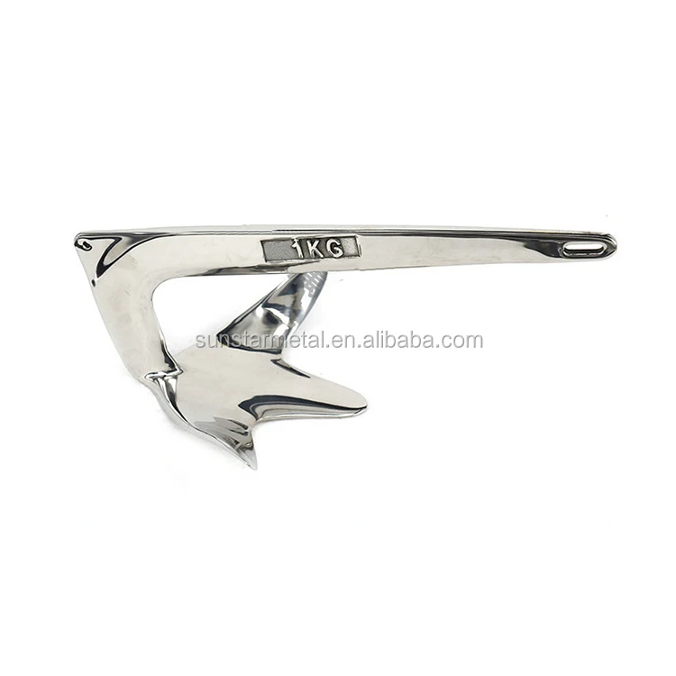 

New 316 Stainless Steel 5KG 10KG Boat Plough Bruce Anchor Marine Hardware Boat Accessories